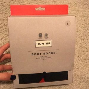 Hunter Large boot socks Black